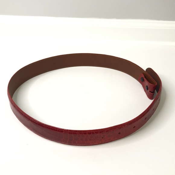 Reptilia Black Lizrd Belt & Red Alligator Belt 30 main image 4